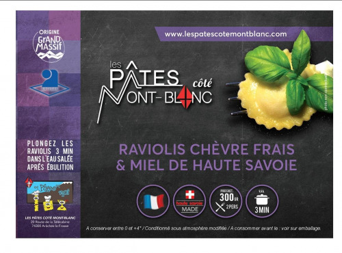 Les Pâtes Côté Mont Blanc - Ravioli chèvre & miel de haute savoie