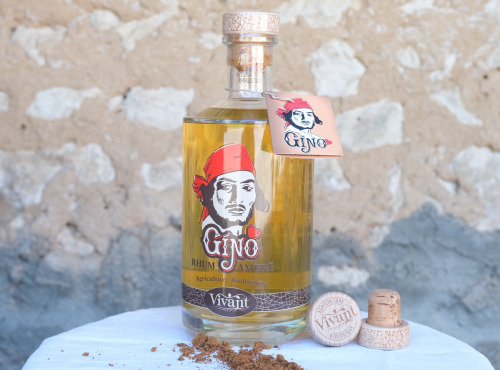 Alcools Vivant - Rhum Gino ambré Bio 70cl