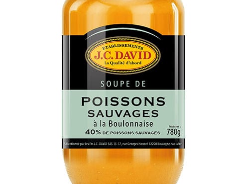 Etablissements JC David - Soupe de poissons sauvages à la Boulonnaise - 780g