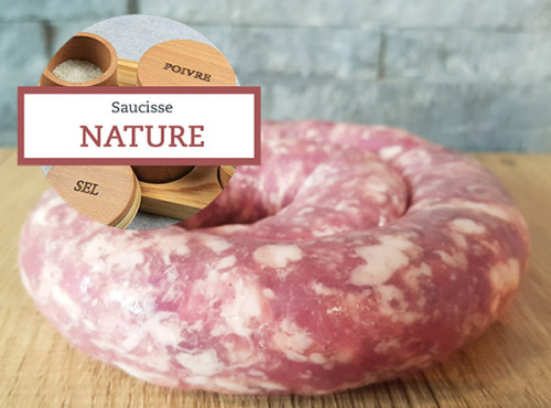 Cote2boeuf - [Précommande] Saucisse fraîche nature sans nitrites