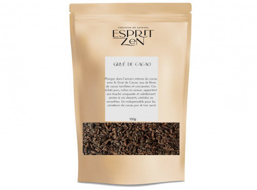 Esprit Zen - Grué de Cacao - Sachet zip de 100g