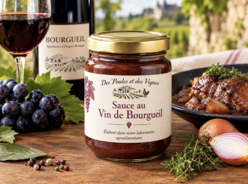Des Poules et des Vignes à Bourgueil - Sauce au vin de Bourgueil