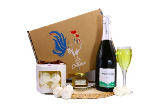 Le safran - l'or rouge des Ardennes - Coffret cadeau Champagne-Meringues