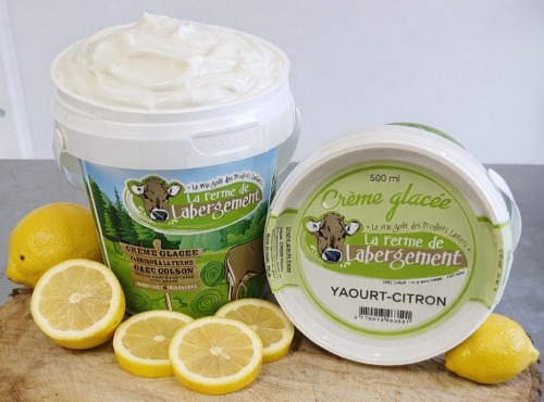 La Ferme de Labergement - Crème glacée 500 ml Menthe/chocolat - lot de 10 pots