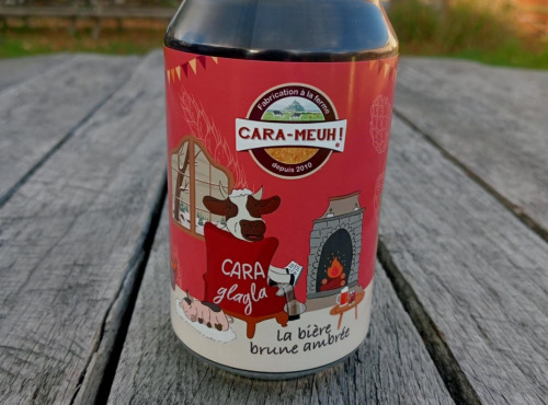 La Ferme des Cara-Meuh - Carton 24 bières ambrées Cara-Glagla BIO 33 cl