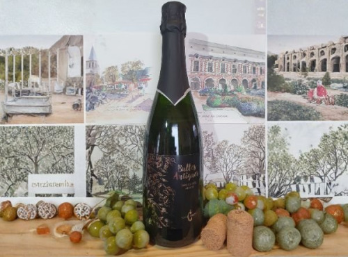 Cave Creuzet - Les Caves aux Caux - Méthode ancestrale Blanc "Bulles Antiques" - Sans additif - Sans sulfites ajoutés - Lot de 6