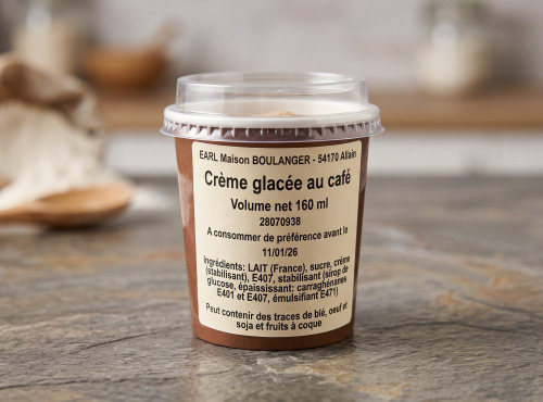 Maison Boulanger - Crème glacée saveur café pot de 160 ml