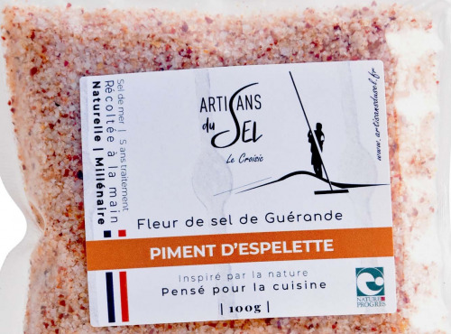 Artisans du Sel - Fleur de Sel de Guérande au Piment d'Espelette 100g