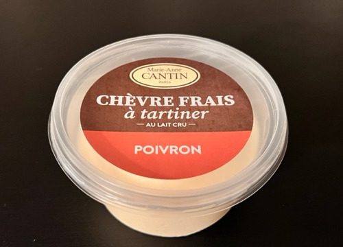 La Fromagerie Marie-Anne Cantin - Chèvre frais à tartiner poivron