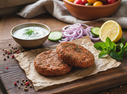 La Ferme du Chaudron - Steaks de porc Bio aux épices (façon haché)