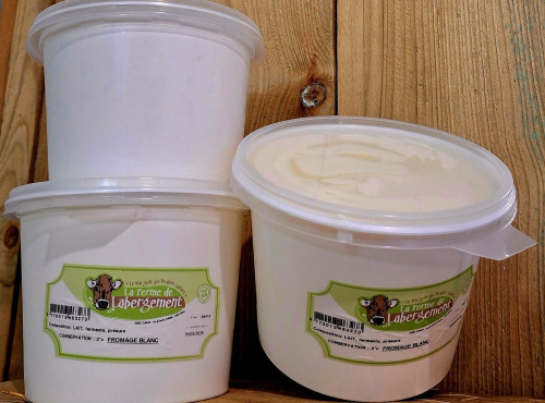 La Ferme de Labergement - Fromage blanc battu 1 kg - Lot de 3