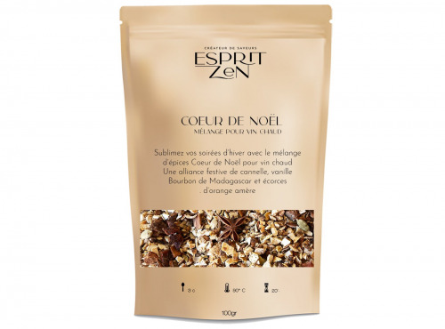 Esprit Zen - Spécial Vin Chaud 'Coeur de Noël' - Sachet zip 100g