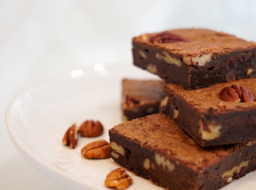 Invitation au Délice - Brownies Chocolat Noir et Noix de Pécan - Lot de 4