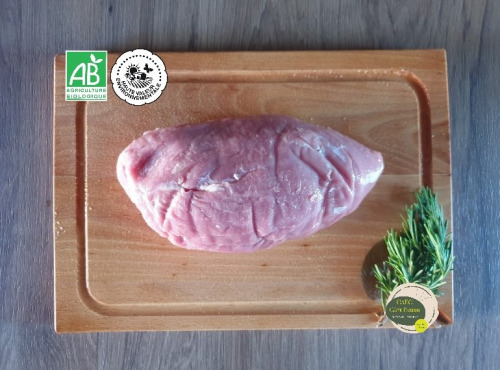 Ferme GAEC Côte Pardin - 900 g Rôti Quasi ou Noix de Veau BIO Race Aubrac - PRODUIT DE SAISON