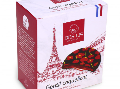 Des Lis Chocolat - Gentil Coquelicot, Étui cube 150g