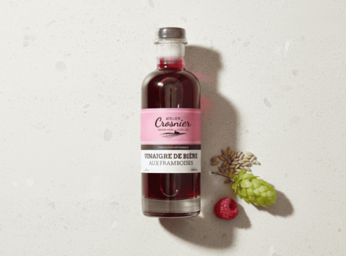 Bière L’Eurélienne – Brasserie de Chandres - Vinaigre de bière L'Eurélienne aux framboises 20cl- Atelier Crosnier