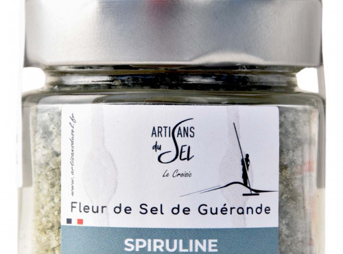 Artisans du Sel - Fleur de Sel de Guérande à la Spiruline – Verrine 85g | Artisans du Sel