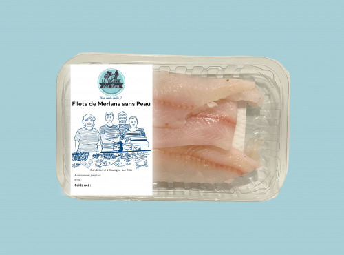 La Paysanne des Mers - Filets de merlan sans arête - 200g - lot de 4