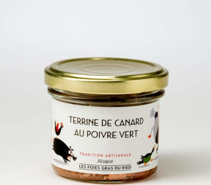 Les foies gras du Ried - Terrine De Canard Au Poivre Vert