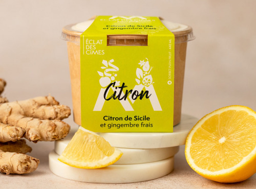 Eclat des cimes - Sorbet Citron de Sicile et gingembre frais 440 ml