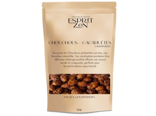 Esprit Zen - Chouchou - cacahuètes - caramélisées - Sachet zip 100g