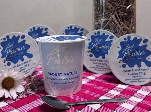 Lait Prairies du Boulonnais - Yaourt nature brassé - 6 x 125g