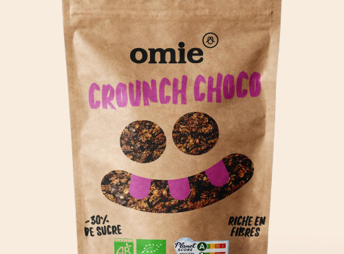 Omie - Crounch enfant au chocolat -30% de sucres - 300 g