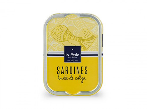 La Perle des Dieux - Sardines à l'huile de colza - lot de 4 boîtes