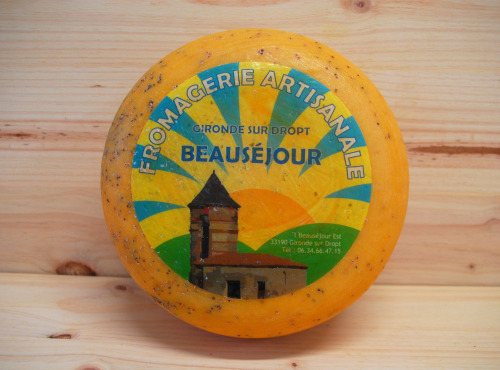Fromagerie Beauséjour - Gouda à la moutarde, entier 5kg