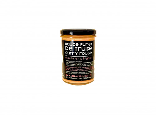 Pisciculture des eaux de l'Inval - Sauce fumet de truite curry rouge 200 ml