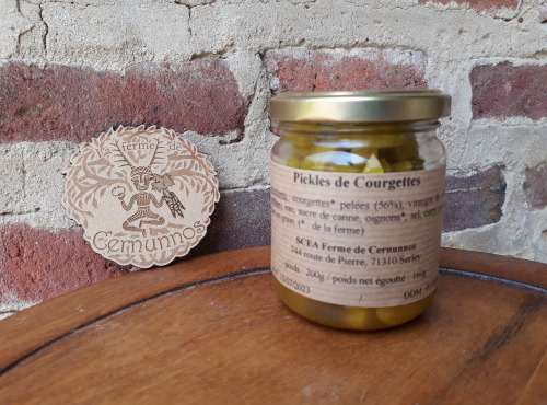 Ferme de Cernunnos - Pickles de courgette