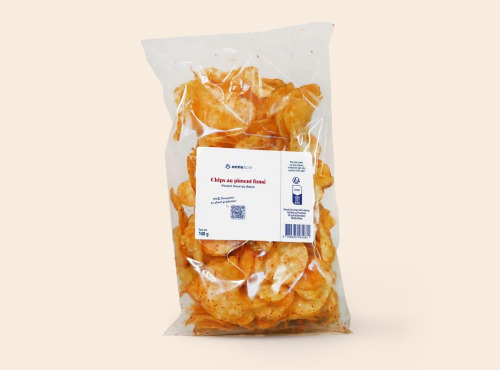 Omie - DESTOCKAGE - Chips au piment fumé - 140 g