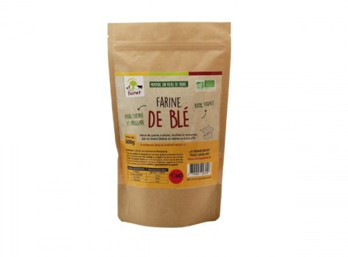 Ferme Bichet - Farine de blé BIO 500g