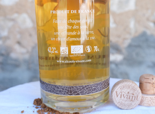 Alcools Vivant - Rhum Gino ambré Bio 70cl