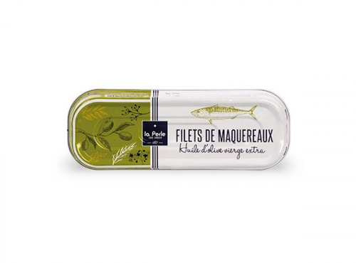 La Perle des Dieux - Filets maquereaux à l'huile d'olive extra - lot de 4 boîtes
