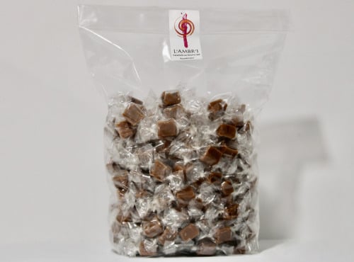 L'AMBR'1 Caramels et Gourmandises - Caramel Dégustation (mélange De 10 Parfums) - Sac De 1kg