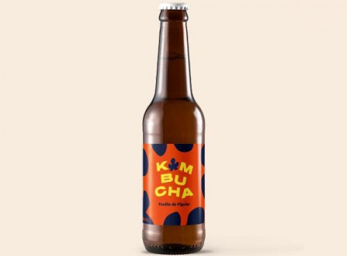 Omie - Kombucha aux feuilles de figuier bio - feuilles de la Drôme - 33 cl