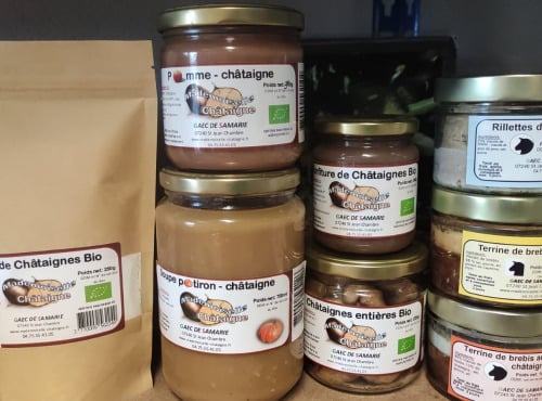 Mademoiselle Châtaigne - Panier terrines, soupe, farine...