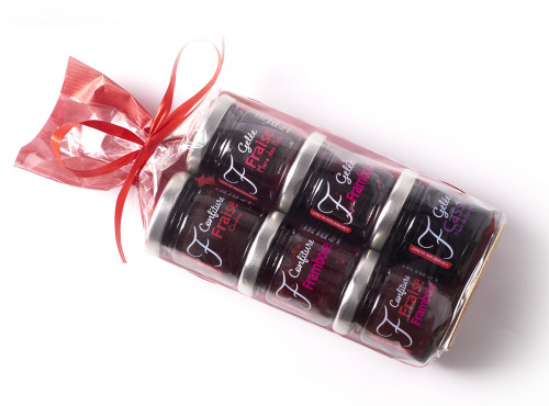 La Fraiseraie - Lot de 6 pots de confitures et gelées 45g