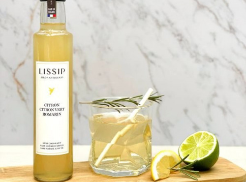 Sirops Lissip - Sirop Citron Citron vert Romarin 25cl