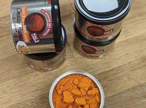 La Brigade des Epices - Sauce déshydratée Cheddar, Paprika & Safran - Pot de 1kg