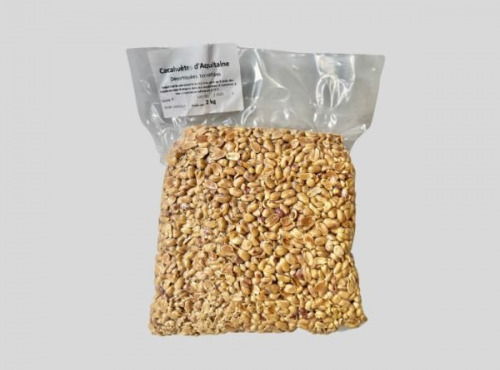 Les Tchanqués - Cacahuètes d'Aquitaine Torréfiées Blanchies Non Salées 2kg