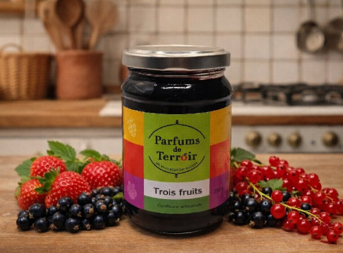 La Maison du Charolais - Confiture aux trois fruits Parfums de Terroir 350g