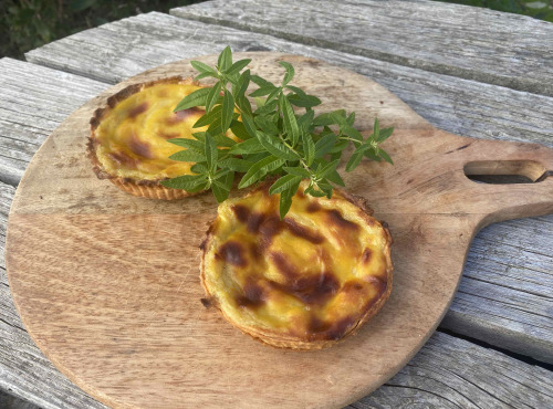Ferme Sinsac - Flan maison à la verveine lot de 2 tartelettes individuelles