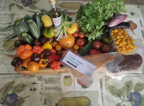 Nature et Saveurs - Ferme Aquaponique et Permacole Astérienne - Box Découverte de nos légumes, poissons et magrets fumés