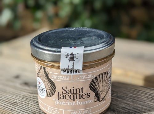 Conserverie Maison Marthe - Lot de 12 st jacques à la poitrine fumée - 90g