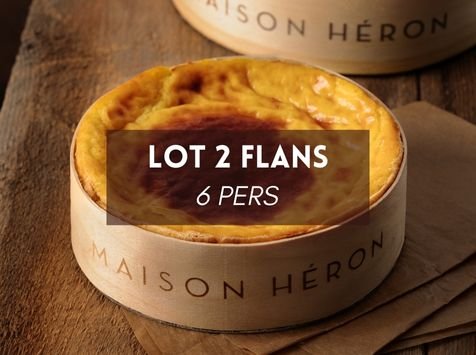 Maison Héron père et filles - Lot de 2 flans 6 personnes