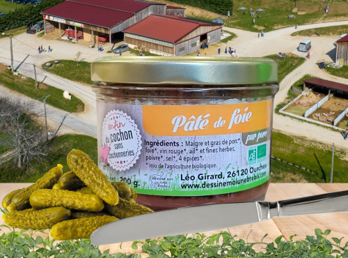 Dessine moi une brebis - Pâté de foie en verrine 200g