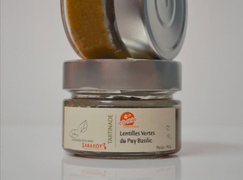 Pots Potes - Tartinade - Lentilles vertes du puy basilic