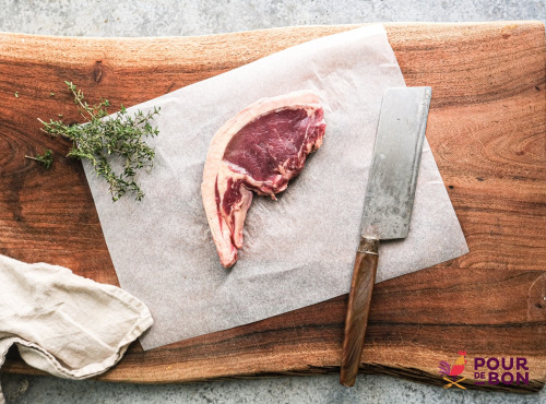 Ferme de Yak Riberot - Pavé de tranches de faux filet de yak bio élevé en plein air (viande bovine) - 350 gr